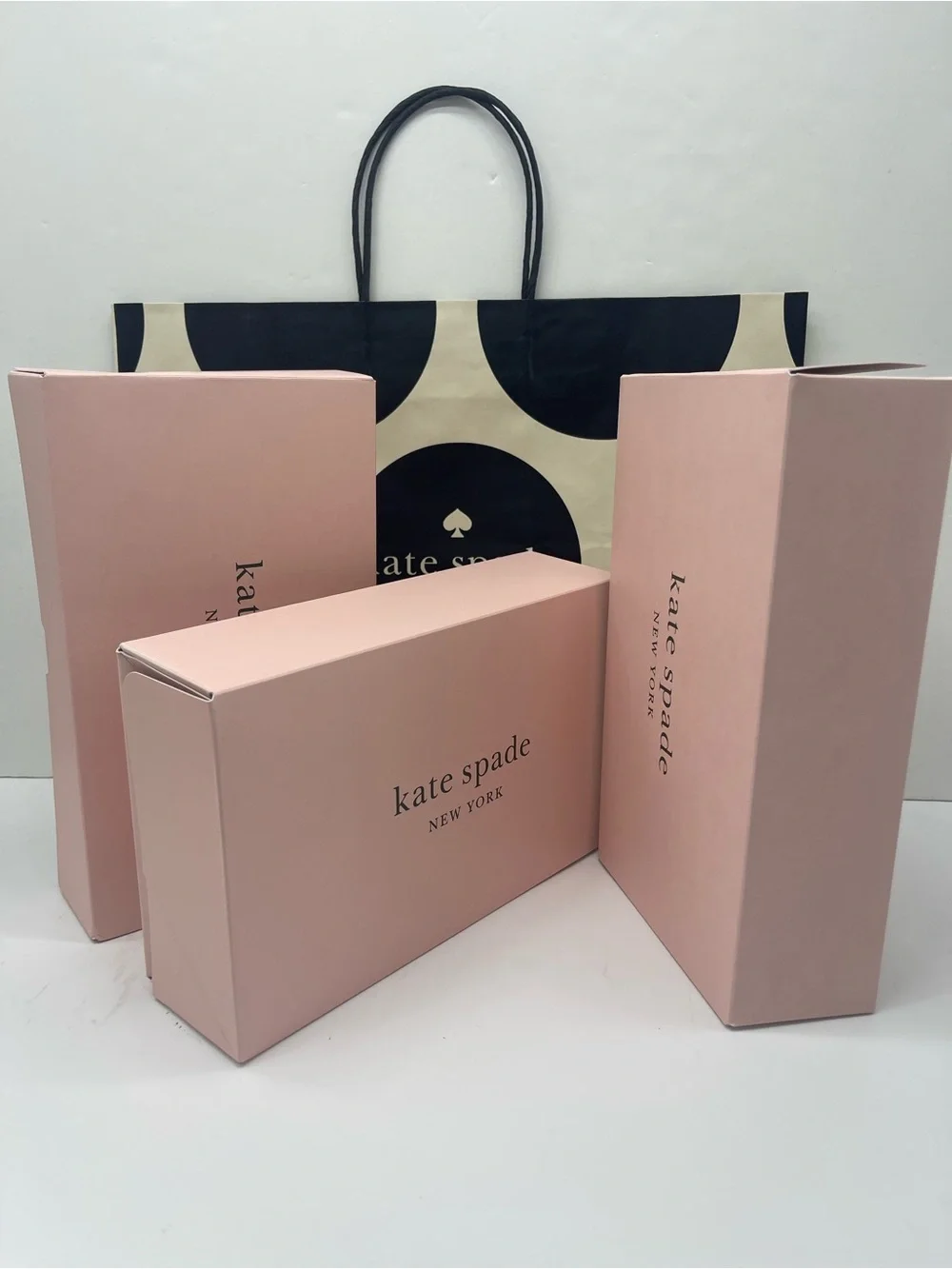 kate spade Pink Tote Packaging and Gift Boxes Set of 3 New